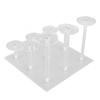 Display Riser Shelf Clear Acrylic Cake Stand Multifunctional for Cupcakes Jewelry Cosmetics Christma