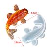 1 шт. Силиконовая форма кристальная капля клей форма для золотой рыбки форма для кои форма для удачи трехмерный маленький карп зеркальный торт