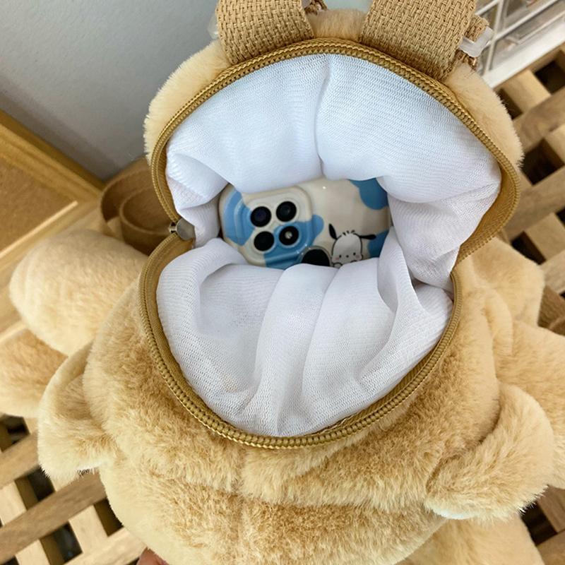 Детский милый плюшевый рюкзак, милый мультяшный рюкзак с изображением бурого медведя, кавайная школьная сумка для девочек и мальчиков, детский сад, день рождения, праздничный подарок