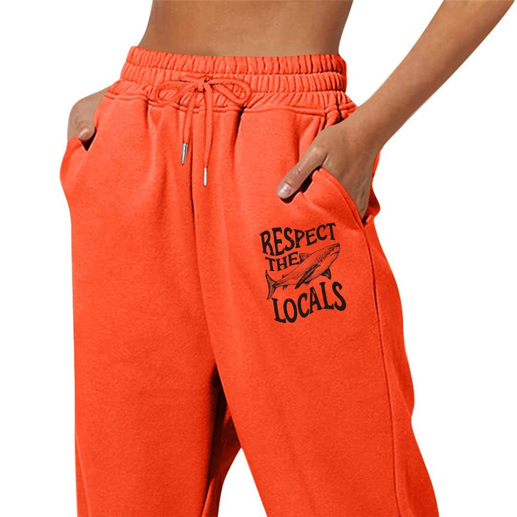 Женские зимние спортивные штаны, однотонные повседневные брюки, женские флисовые спортивные штаны, широкие прямые брюки