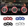 3Pcs/Set Car Air Conditioning Knob Control Switch Decoration Ring Fit For Volkswagen VW Golf 7 MK7 2014- Auto