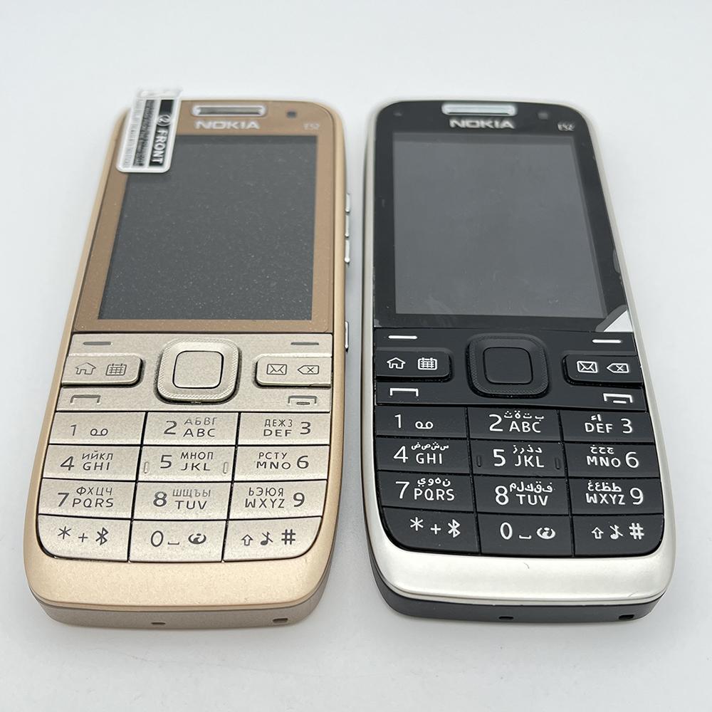 Восстановленный оригинальный мобильный телефон Nokia E52 с 1 SIM-картой