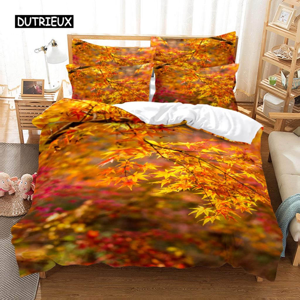 Постельное белье Green Forest Комплект пододеяльника 3d Постельное белье Цифровая печать Постельное белье размера Queen Модный дизайн