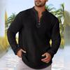 Men's Cross-Border Shirt Button Casual Summer Shirt Sleeve Plain Daily Vacation Clothing