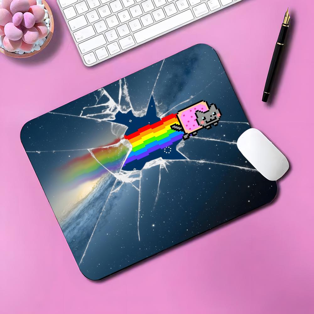 Большой коврик для мыши Nyan Cat Игровой коврик для мыши Маленький коврик для мыши Для игрока на ПК Настольное украшение Офисный коврик для мыши