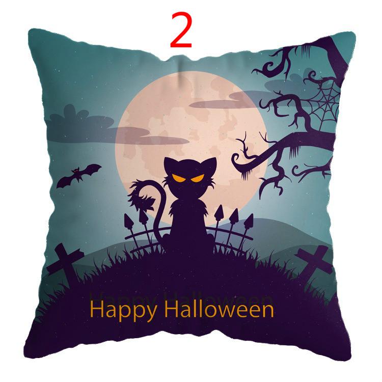 Halloween Horror Pillow Cover Sofa Car Waist Cushion Cover Pillow Case Bedroom Decoration Waist Cushion Cover (no Interior)