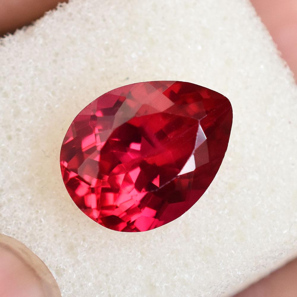 NATURAL Red Ruby 13x10mm Pear Cut Gorgeous Loose Gemstone For Her
