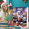 2025 Panda Advent Calendar with 24 Panda Ornaments Kids Holiday Countdown Calendar Christmas Tree Decoration