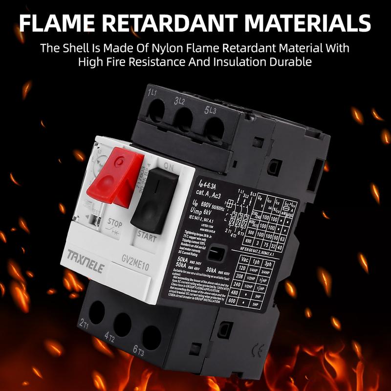 GV2ME GV2 Motor Starter Protector Motor Circuit Breaker Overload Short Circuit Protection 3P Thermal Magnetic MPCB GV2-ME