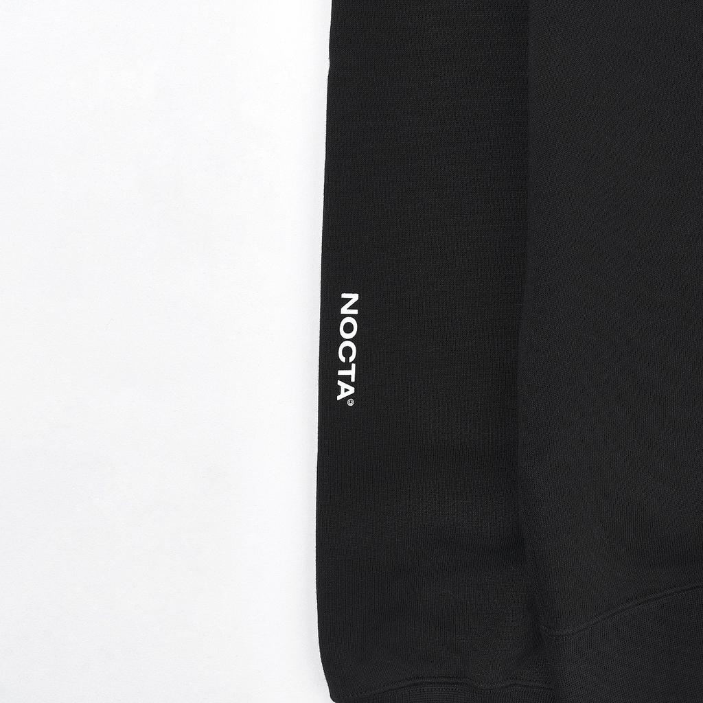 Nike X Nocta Fleece Cs Crew Logo Удобная мягкая толстовка с длинным рукавом Мужская толстовка черного цвета FN8160-010