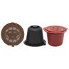 3pcs Refillable Reusable Coffee Capsule Filters for Nespresso Machine Reusable Capsules Cup Coffee Maker Nespresso Accessories