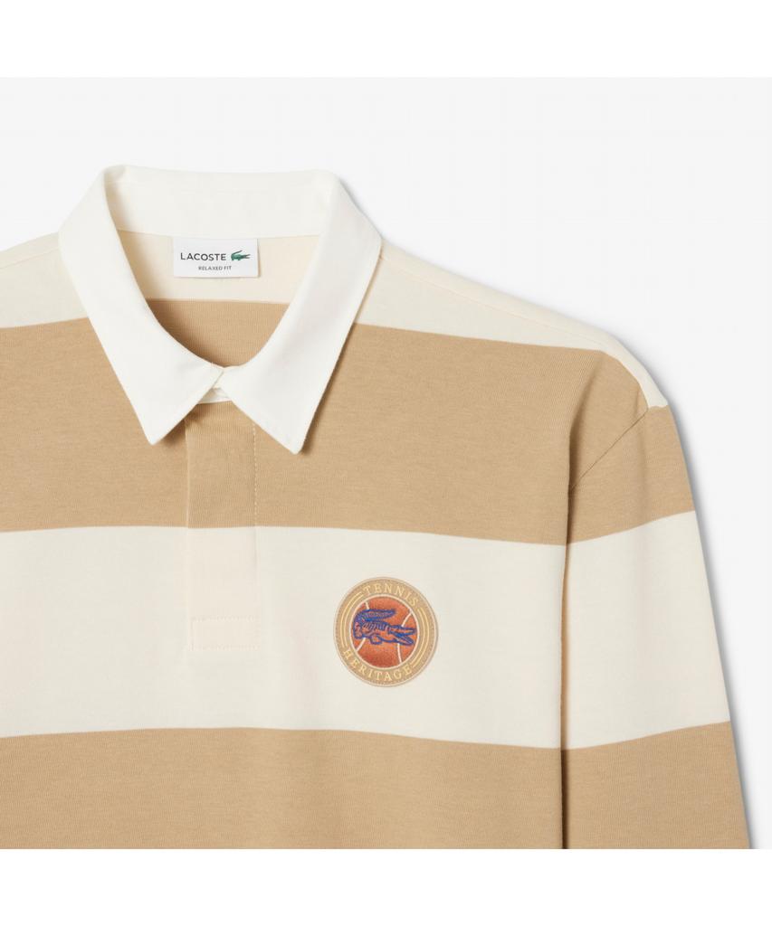LACOSTE Men'S Long Sleeve Rugby Polo Shirt Kh5916-55N Ibr