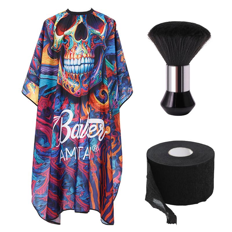 Профессиональный набор парикмахерских накидок, эластичные бумажные полоски для шеи, парикмахерская щетка для сметания волос с шеи, салонные инструменты для укладки волос