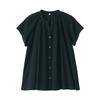 MUJI Strong Twisted Voile French Sleeve Blouse BC2JMA4S Black M Women's Women's Women's