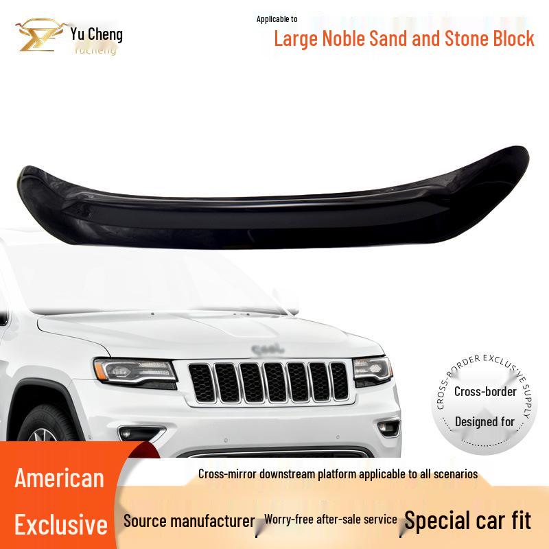 Самый продаваемый черный защититель капота для Jeep Grand Cherokee - Защита от песка и камней.