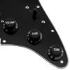 Musiclily Basic 11 Hole Strat Pick Guard с набором звукоснимателей SSH Alnico 5 для гитары Fender ST Stratocaster Electric Black 3P Pre-Wired,