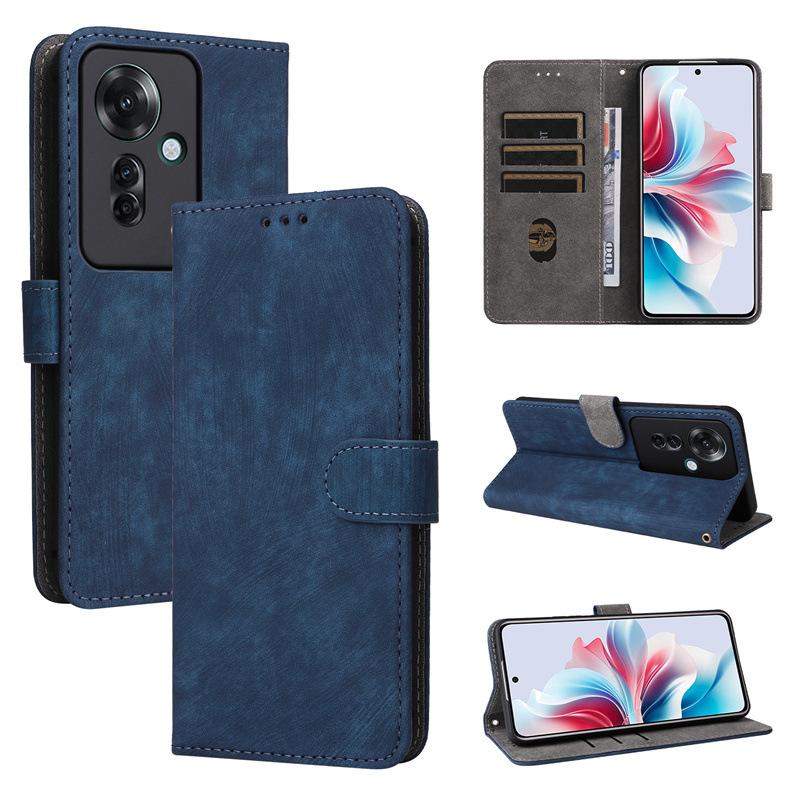 Чехол-книжка для OPPO Reno11 F 5G/Reno 11F 5G из искусственной кожи, полная защита корпуса [блокировка RFID], чехол-кошелек