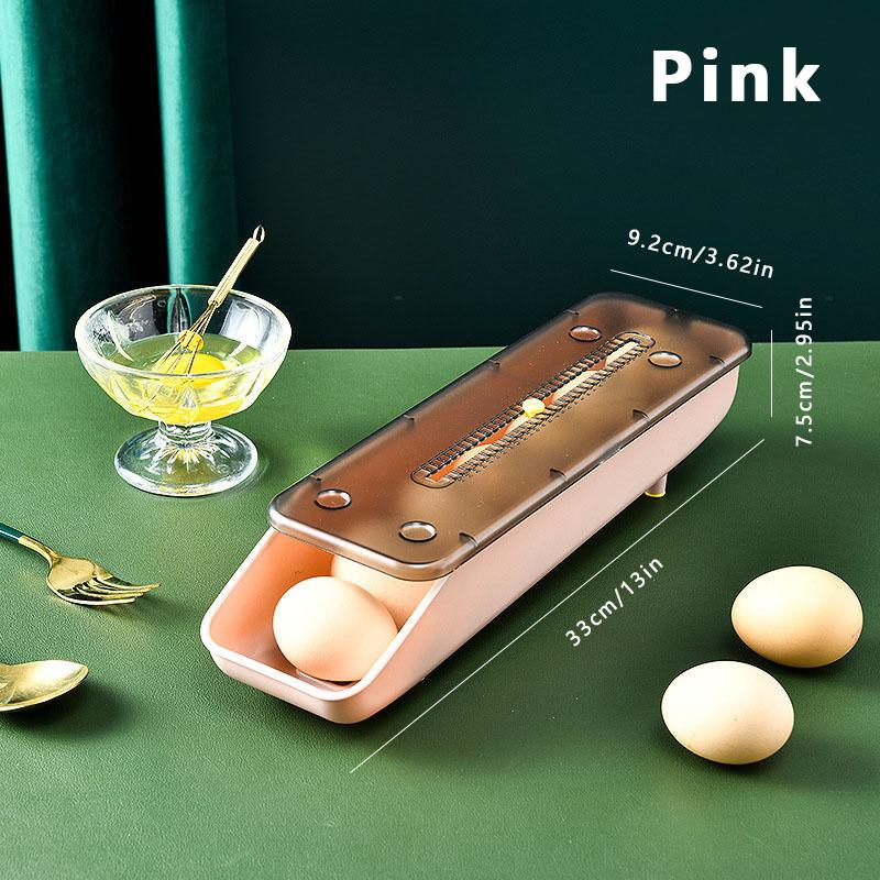Автоматический вращающийся ящик для хранения яиц, пластиковый контейнер для хранения, кухонный холодильник, организация хранения, держатель для яиц, корзина, лоток MYY