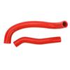 2PCS Silicone Radiator Coolant Hose Kit Sealed Leak Proof Replacement For Arctic Cat DVX‑400 2007 To 2008 Red