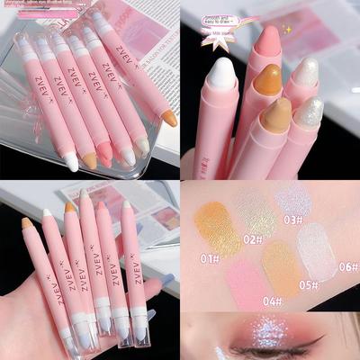 High Light Sleeper Silkworm Eyeshadow Pen Натуральный контуринг и осветление Жемчужные матовые водостойкие тени для век Стойкая установка женского макияжа