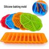 Heart & Ladyfinger Silicone Baking Mold Set: 5-Cavity Heart Waffle and 10-Cavity Ladyfinger Cake Molds for DIY Baking