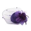 Bride Headdress Mesh Fascinator Hat Flower Mesh Party Mesh Hair Band Feathers Fascinator Hat  Party
