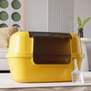 Cat Toilet Large Capacity Semi-transparent Cat Ear Fully Enclosed Oversized Integrated Cat Litter Box