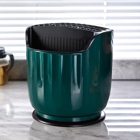 Стойка для хранения столовых приборов, большая вместимость, вращение на 360 градусов, палочки для еды, вилки, ложки, контейнер для товаров для дома