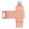 OLOEY 3-в-1 Вращающийся Металлический Флеш-накопитель USB для Телефона