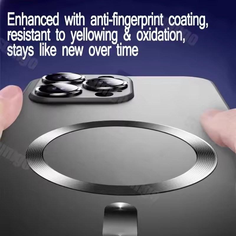 Luxury Magsafe Magnetic Case for iPhone 16 15 14 13 12 11 Pro Max Plus Soft Silicone Matte Antiskid Lens Protect Cover
