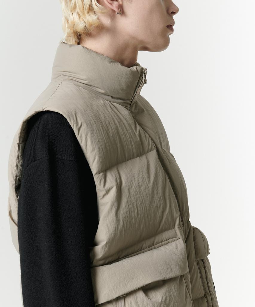 Musinsa Standard [City Leisure] Down Padded Vest [Grayish Beige]
