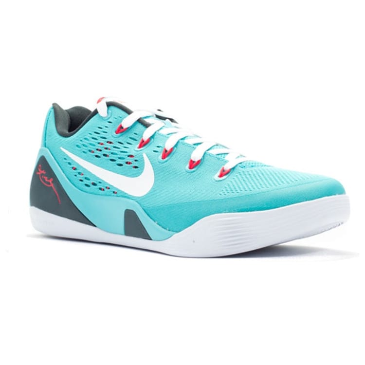 Nike Kobe 9 EM Low Dusty Cactus Kobe 9 Comfortable Slip Resistant Lightweight Low top Basketball Shoes Men's Blue 646701-316