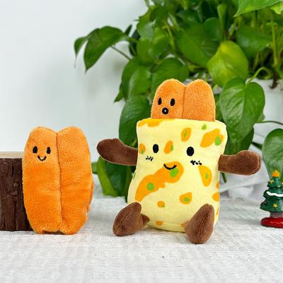 Shandong имитация блинов фруктов плюшевая подвеска 4-дюймовая съемная кукла милая маленькая палочка из жареного теста школьная сумка подвесное украшение