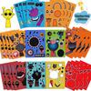 Cartoon Game Stickers Make-a-Face Stickers for Kids DIY Game Character Stickers