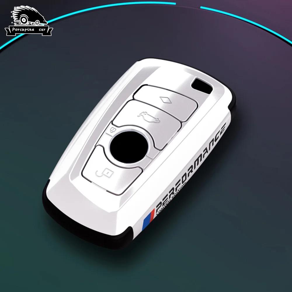 Carbon fiber PC Car Smart Key Fob Case Cover For BMW 3 4 5 Series GT 320i 530i 550i F20 F21 F30 F31 F25 F01 F10 M3 M4 keychain