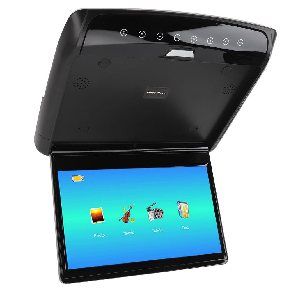 Автомобильный потолочный плеер 11,6 дюймов HD IPS экран угол открытия 170 градусов развлечения для задних сидений для бизнес-автомобиля внедорожника дома на колесах черный