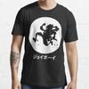 Летняя мужская мода повседневная футболка с коротким рукавом Luffy Gear 5 Moon Black Tees футболки большого размера