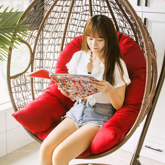 Hanging Egg Chair Cushion with Washable Cover Replacement Great Bounce Effect Thicken