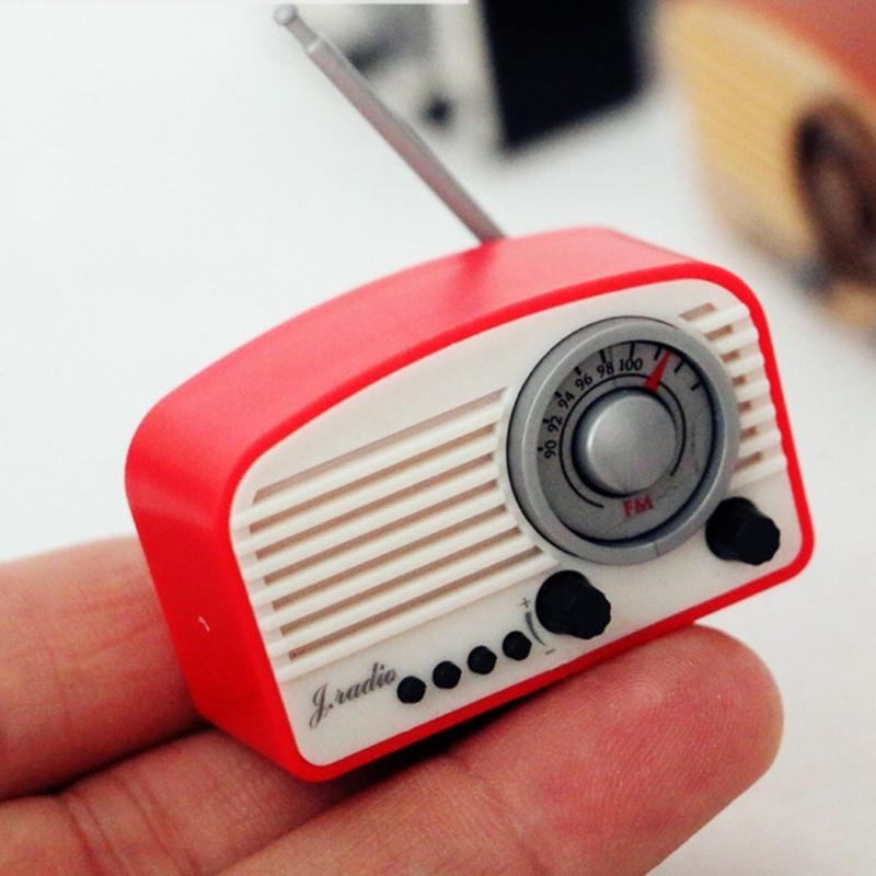 1:12 Миниатюрная имитация старинной ретро-радиостанции, модель магнитофона, мебель X3UC