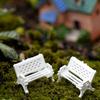 Mini Miniatures Wooden Garden Outdoor Chair Bench Furniture Park Kit