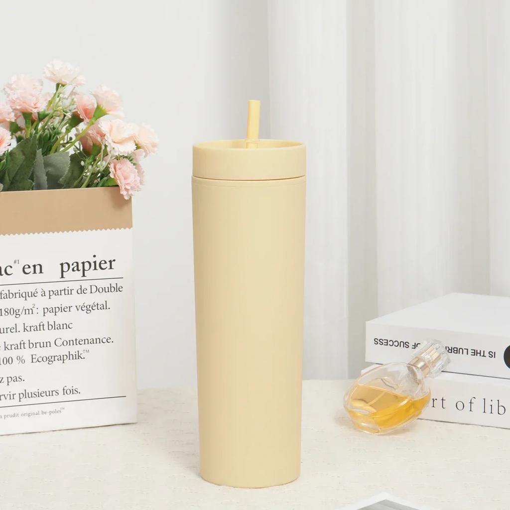 1 шт. - стакан-трубочка с крышкой, посуда для напитков, бутылка для фруктового сока, двойной стенки, пластиковые стаканы, подарок для праздничной вечеринки