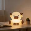 Highland-Cow Silicone Squishys LED Night Light Soft Silicone LED Touch Lamp for Kids for Breastfeeding Sleeping!ZZ51 less