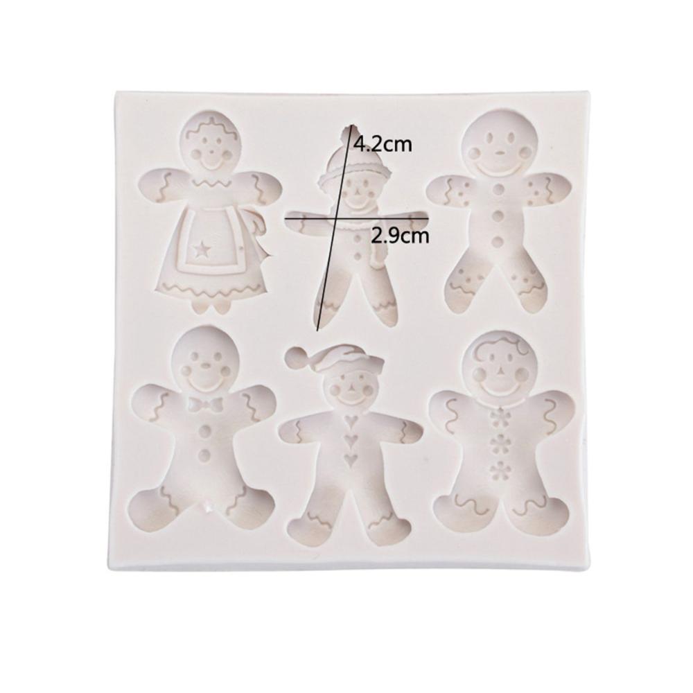 Man DIY Silicone 3D Cake Decorating Tools Chocolate Mould Christmas Mold Sugarcraft Decoration
