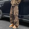 Spring Autumn Big Pocket Men's Cargo Pants Harajuku Loose Straight Wide Leg Trousers Baggy Pants Man Hip Hop Sweatpants