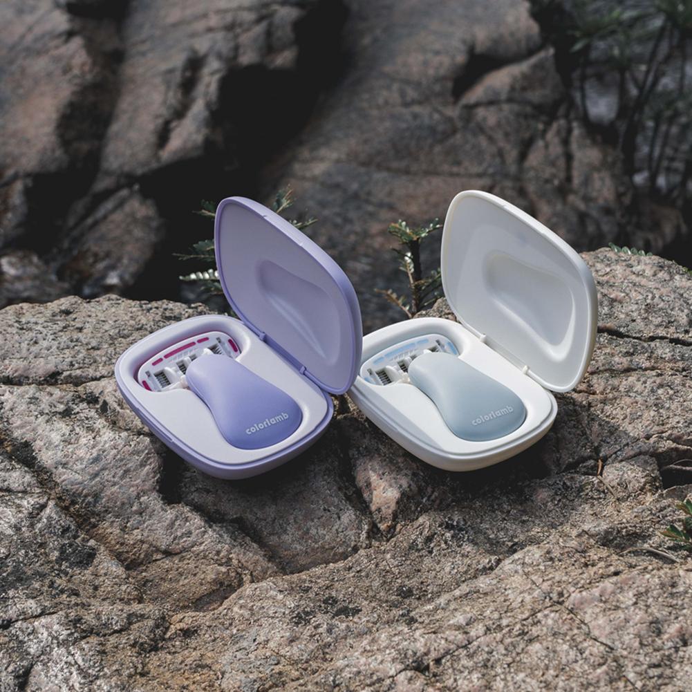 Портативный женский бритвенный набор Ручная бритва для бикини Удалитель волос для женщин Частное тело С картриджами для ухода за кожей