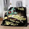 Tattoo Studio Customized Your Name Blanket Warm Comfortable Soft Blanket For Chair Office Sofa Bed Sofa Office Camping Suitable For Gifting Relatives
