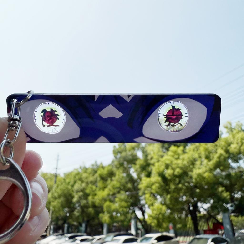 Eccentric Transparent Acrylic Pendant Dark Keychain, Creative Gift, Backpack Decoration Accessory