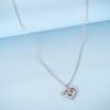 S925 Necklace For Women Silver Blue Crystal Shell Pearl Pendant Necklace Fine Anniversary Birthday All-match Jewelry Gifts