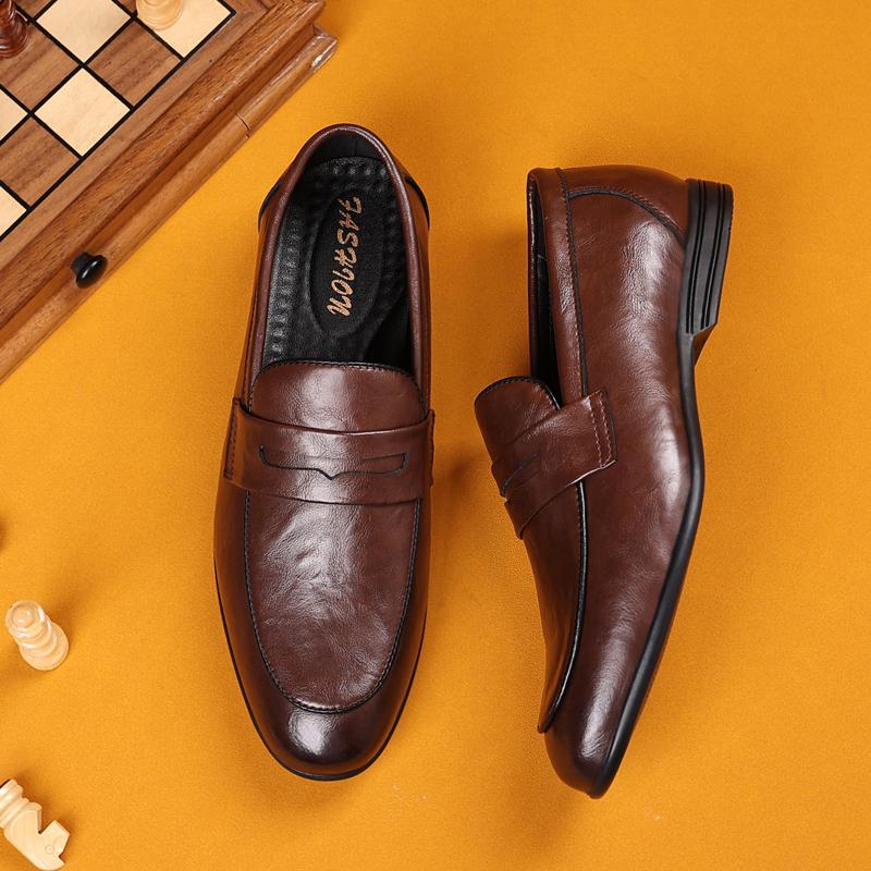 Genuine Leather Shoes For Man Leather Casual Shoes Business Oxford Shoes High Quality Designer Work Shoes