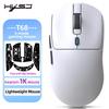 Легкая игровая мышь T68 с тремя режимами, 7 программируемых кнопок, микропереключатель TTC, 12000 точек на дюйм.